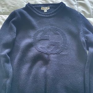 Lil Boys Navy Blue Gucci Sweater